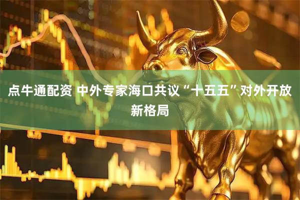 点牛通配资 中外专家海口共议“十五五”对外开放新格局