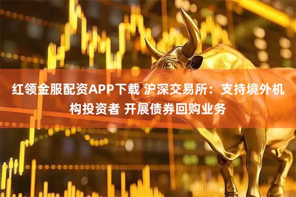 红领金服配资APP下载 沪深交易所：支持境外机构投资者 开展债券回购业务